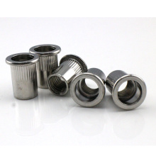 China Wholesale Flat Head Blind Rivet Pressure Threaded Inserts 10mm m4 m5 m20 m8 m3 m12 Rivet Nut Stainless Steel Riveted Nuts